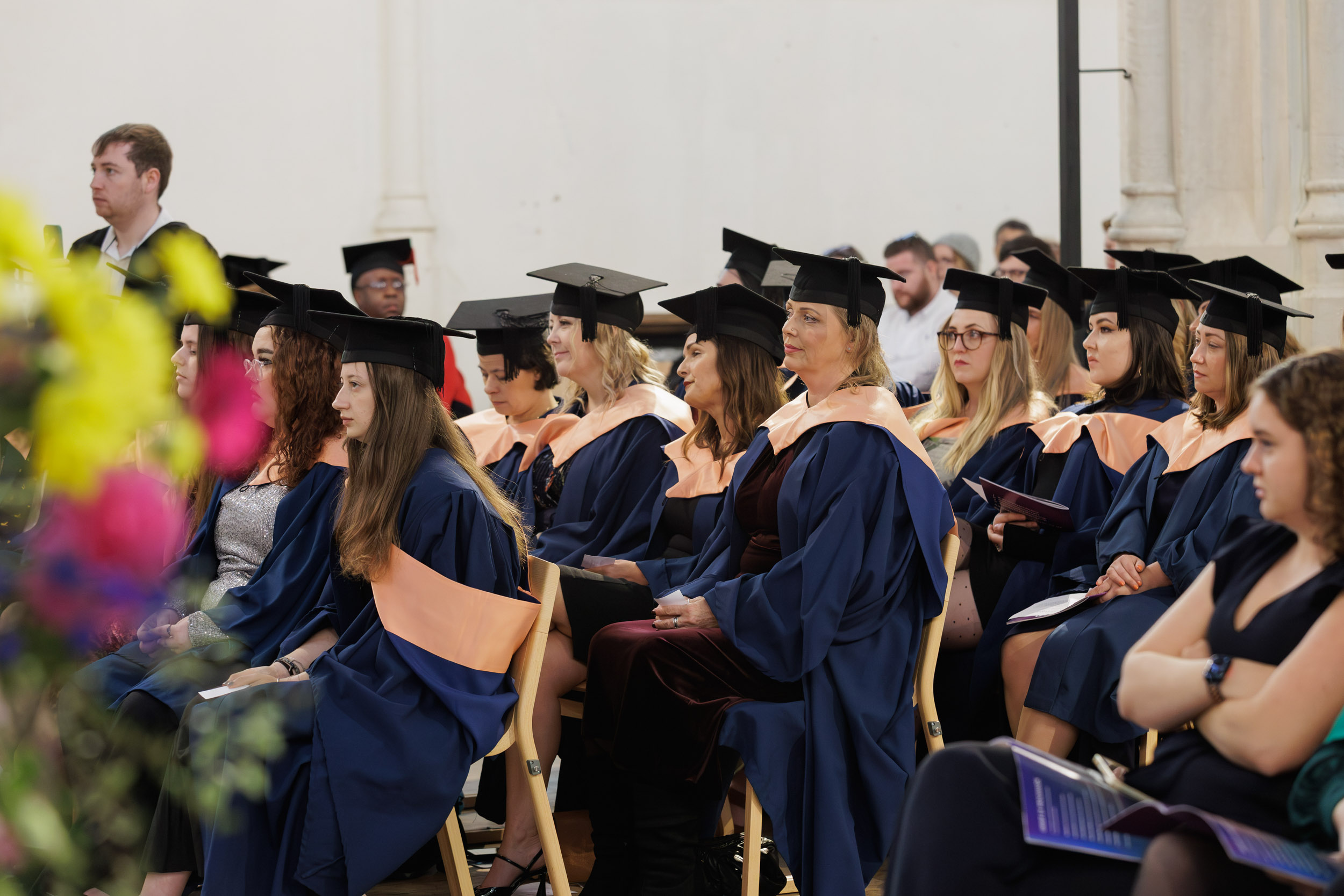 Students at graduation