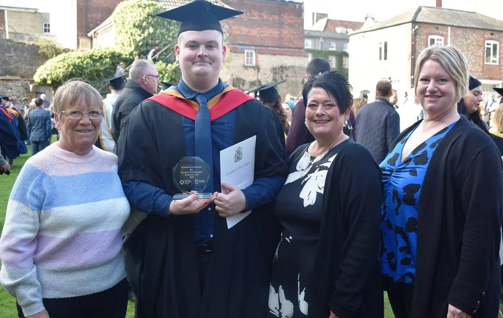 Ben Loft: ‘I wasn’t very academic at school so to finish up with a first and an award is something I’m quite proud of’