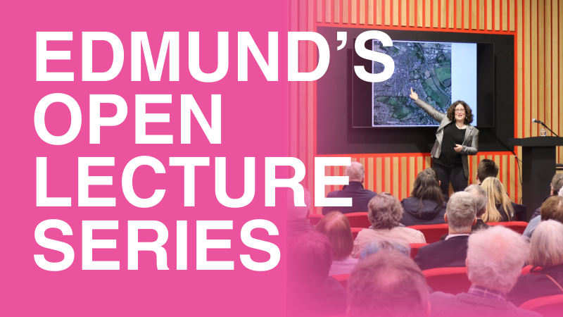 EDMUND’S OPEN LECTURE SERIES - a lady giving a lecture