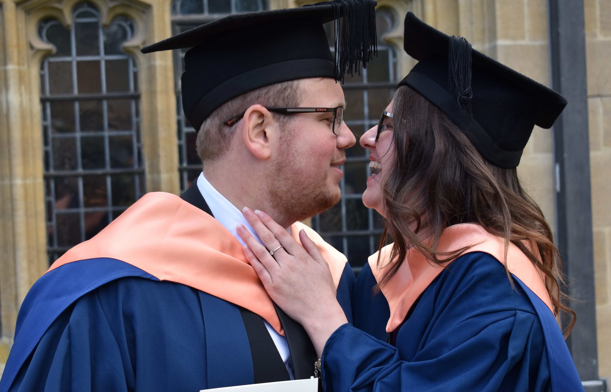 Alfie Woolgar and Amy Hale both graduated on the same day - they met and fell in love whilst studying at University Studies at West Suffolk College