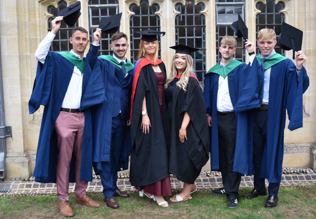 Hats off to students who graduated after studying at University Studies at West Suffolk College