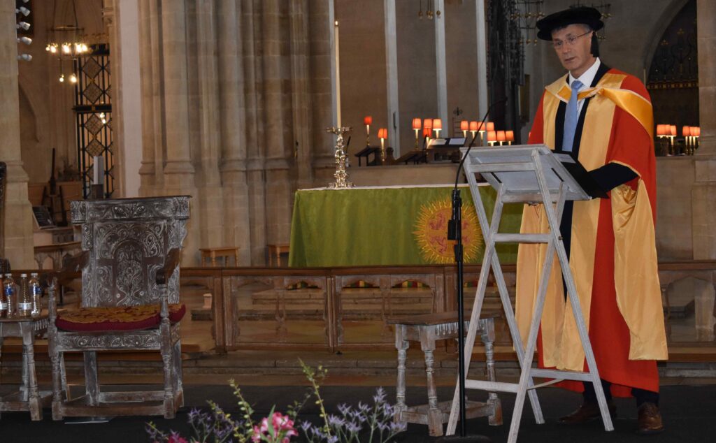 Dr Nikos Savvas OBE DL was a proud CEO and praised students and staff at the annual University Studies at West Suffolk College graduation ceremony